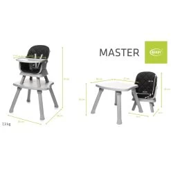 4Baby Master XXIII Black 6-in-1 Kinderstoel -Mini Wereld Verkoop 4baby master xxiii black 6 in 1 kinderstoel 15