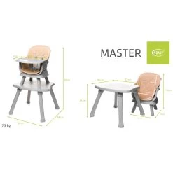 4Baby Master XXIII Camel 6-in-1 Kinderstoel -Mini Wereld Verkoop 4baby master xxiii camel 6 in 1 kinderstoel 15