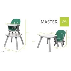 4Baby Master XXIII Green 6-in-1 Kinderstoel -Mini Wereld Verkoop 4baby master xxiii green 6 in 1 kinderstoel 15