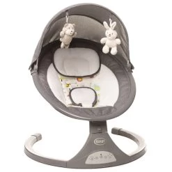 4Baby Rock 'n Relax XXIII Grey Swing Babyschommel -Mini Wereld Verkoop 4baby rock n relax xxiii grey swing babyschommel 3