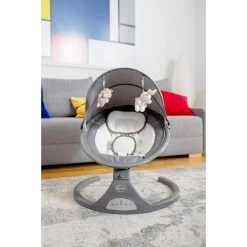 4Baby Rock 'n Relax XXIII Grey Swing Babyschommel -Mini Wereld Verkoop 4baby rock n relax xxiii sfeer 2 grijs