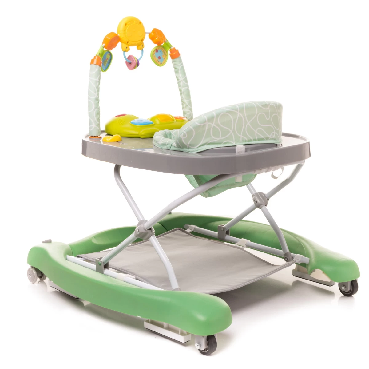 4Baby Swing'n Push Green 3- In-1 Loopstoel Met Schommelfunctie 5 4Baby Swing'n Push Green 3- In-1 Loopstoel Met Schommelfunctie - Afbeelding 3