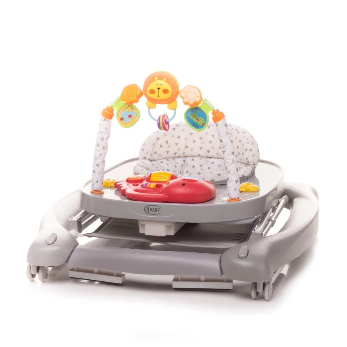 4Baby Swing'n Push Grey 3- In-1 Loopstoel Met Schommelfunctie 9 4Baby Swing'n Push Grey 3- In-1 Loopstoel Met Schommelfunctie - Afbeelding 7