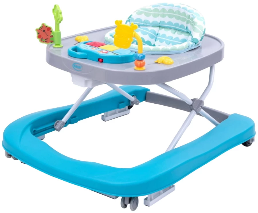 4Baby Walk 'n Push Turquoise Loopstoel 7046 3 4Baby Walk 'n Push Turquoise Loopstoel 7046
