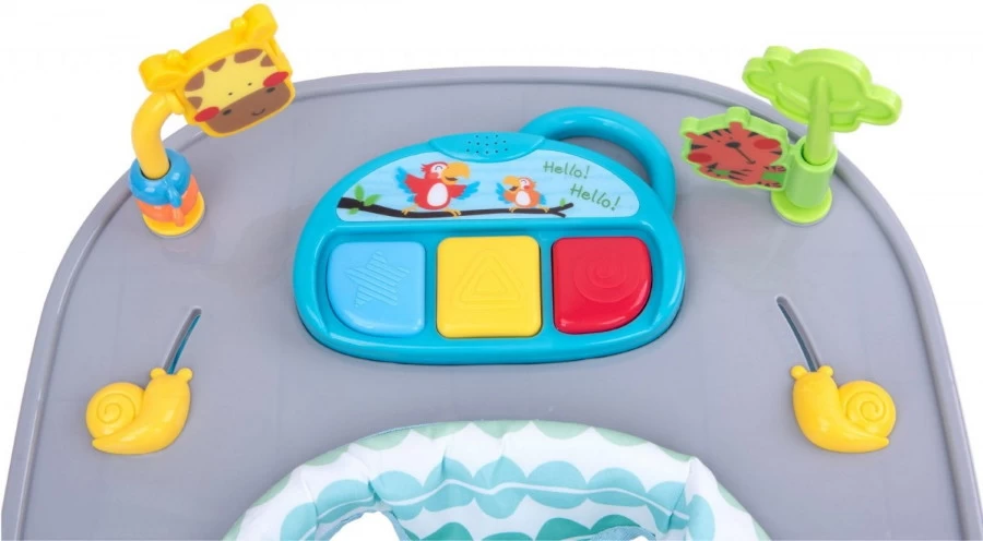 4Baby Walk 'n Push Turquoise Loopstoel 7046 7 4Baby Walk 'n Push Turquoise Loopstoel 7046 - Afbeelding 5