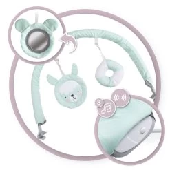 Momi Glossy Lama Bouncer Wipstoel BULE00005 -Mini Wereld Verkoop Momi Glossy Lama Wipstoel BULE00005 4