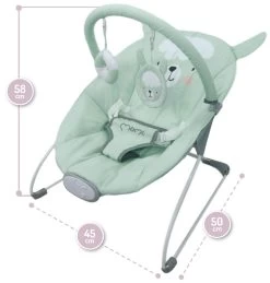 Momi Glossy Lama Bouncer Wipstoel BULE00005 -Mini Wereld Verkoop Momi Glossy Lama Wipstoel BULE00005 5