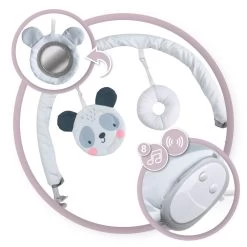 Momi Glossy Panda Bouncer Wipstoel BULE00003 -Mini Wereld Verkoop Momi Glossy Panda Wipstoel BULE00003 5