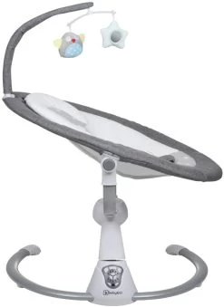 Babygo Homey Set Grey/Nature Babyschommel En Kinderstoel 19021 -Mini Wereld Verkoop babygo homey grey swing babyschommel 109 2 3 1