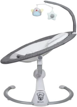 Babygo Homey Set Grey/Nature Babyschommel En Kinderstoel 19021 -Mini Wereld Verkoop babygo homey grey swing babyschommel 109 2 5 1