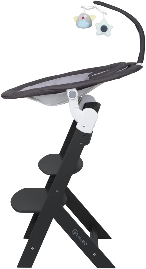 Babygo Homey Set Black Babyschommel En Kinderstoel 19013 7 Babygo Homey Set Black Babyschommel En Kinderstoel 19013 - Afbeelding 5