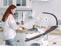 BabyGo Homey Grey Swing Babyschommel 190-2 -Mini Wereld Verkoop babygo homey swing babyschommel 4 1