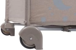 Babygo MoonStars Beige Melange Campingbed 4802 -Mini Wereld Verkoop babygo moonstars beige campingbed 4