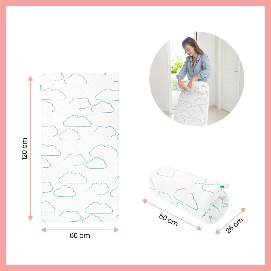 Babymoov Cosy'Lite Nomad 60 X 120 Cm Oprolmatras A050700 7 Babymoov Cosy'Lite Nomad 60 X 120 Cm Oprolmatras A050700 - Afbeelding 5