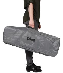 Ding Stripe Grey Melange Campingbed DI-271803 -Mini Wereld Verkoop campingbedtas greyk