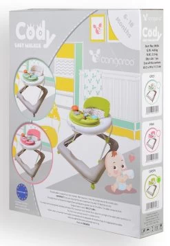 Cangaroo Baby Walker Cody Green Loopstoel 3968 -Mini Wereld Verkoop cangaroo baby walker cody green loopstoel 3968 7
