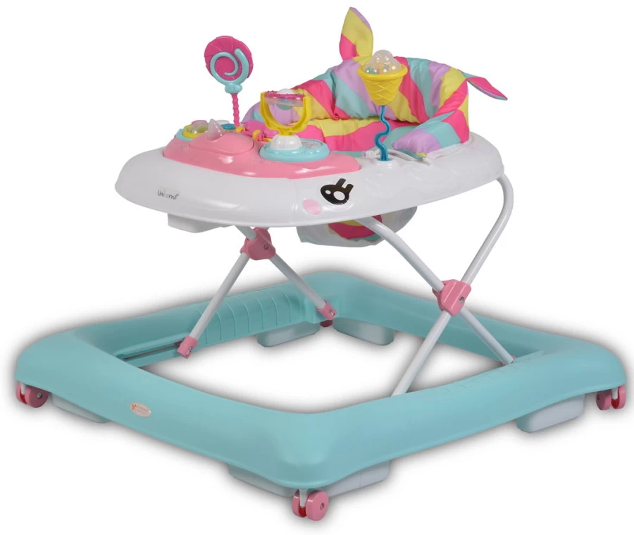 Cangaroo Baby Walker Unicorn Blue Loopstoel 4033 - Afbeelding 3