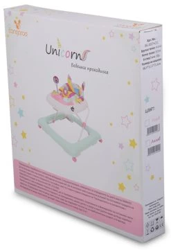 Cangaroo Baby Walker Unicorn Pink Loopstoel 4040 -Mini Wereld Verkoop cangaroo baby walker unicorn pink loopstoel 4040 12