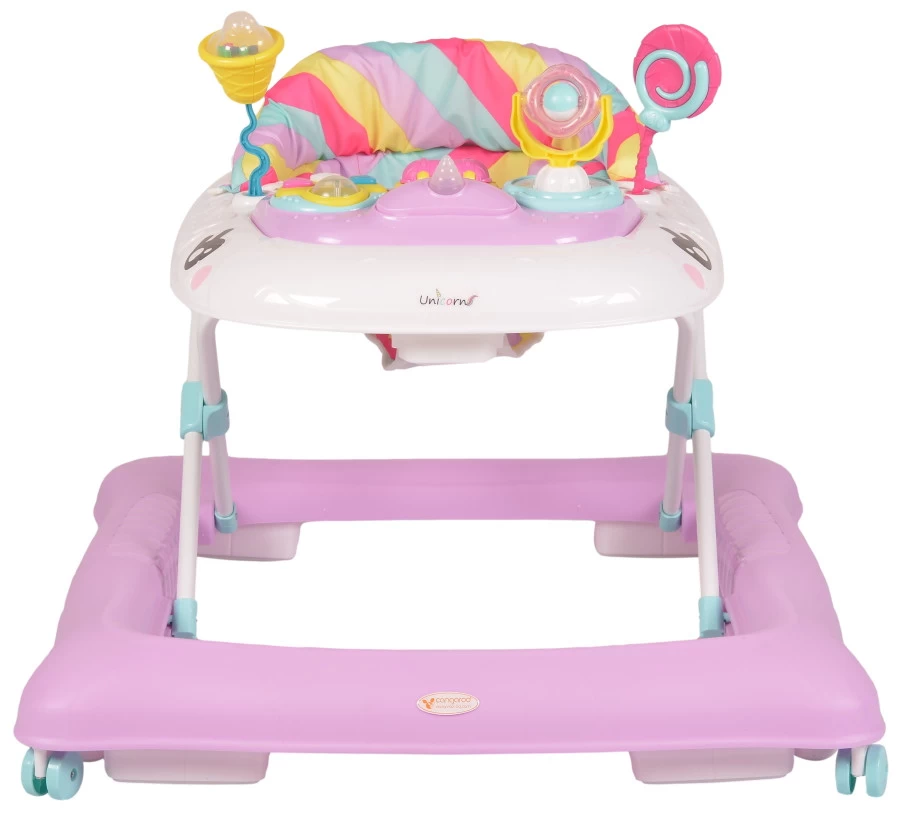 Cangaroo Baby Walker Unicorn Pink Loopstoel 4040 - Afbeelding 2