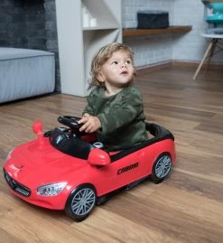 Cangaroo Cabrio Red 2-in-1 Loopstoel En Loopwagen -Mini Wereld Verkoop cangaroo cabrio 2 in 1 loopstoel en loopwagen 1 2