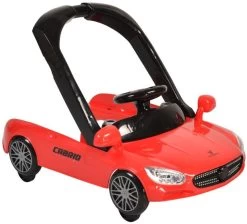 Cangaroo Cabrio Red 2-in-1 Loopstoel En Loopwagen -Mini Wereld Verkoop cangaroo cabrio red loopstoel 2 1