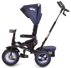 Cangaroo Jockey Trike Grey Stars Driewieler Met Duwstang En Zonnekap -Mini Wereld Verkoop cangaroo jockey trike driewieler met duwstang en zonnekap 32