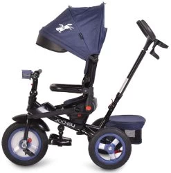 Cangaroo Jockey Trike Grey Stars Driewieler Met Duwstang En Zonnekap -Mini Wereld Verkoop cangaroo jockey trike driewieler met duwstang en zonnekap 33