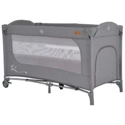 Cangaroo Skyglow 2 Grey Campingbed Incl. Bodemverhoger