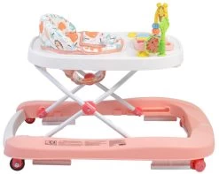 Cangaroo Walker Zoo Pink Loopstoeltje 107480 -Mini Wereld Verkoop cangaroo walker zoo pink 2 in 1 loopstoeltje 1