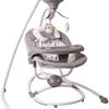 Cangaroo Woodsy Grey 2-in-1 Swing Elektrische Babyschommel