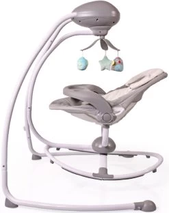 Cangaroo Woodsy Grey 2-in-1 Swing Elektrische Babyschommel -Mini Wereld Verkoop cangaroo woodsy swing elektrische babyschommel 3