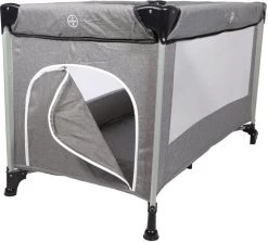 Ding Stripe Grey Melange Deluxe Campingbed DI-271804 -Mini Wereld Verkoop ding campingbed deluxe grey luik03k