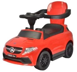 Eco Toys Mercedes Rood 3-in-1 Loopauto 3288 -Mini Wereld Verkoop eco toyrs mercedes loopauto red