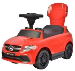 Eco Toys Mercedes Rood 3-in-1 Loopauto 3288 -Mini Wereld Verkoop eco toyrs mercedes loopauto red 3