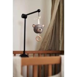 Jollein Zwart Houten Arm Voor Mobiel 116-001-64576 -Mini Wereld Verkoop jollein zwart houten arm voor mobiel 116 001 64576 2