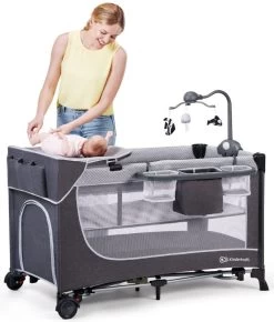 Kinderkraft Leody Pink Campingbed Met Accessoires KCLEOD00PNK00AC -Mini Wereld Verkoop kinderkraft leody campingbed met accessoires 1 1920x1920 1