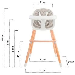 Kinderkraft Sienna Grey 2-in-1 Kinderstoel KKKSIENGRY0000 -Mini Wereld Verkoop kinderkraft sienna grey kinderstoel kkksiengry0000 12