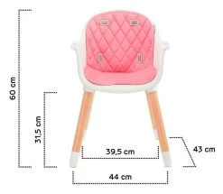 Kinderkraft Sienna Pink 2-in-1 Kinderstoel KKKSIENPNK0000 -Mini Wereld Verkoop kinderkraft sienna pink kinderstoel kkksienpnk0000 9