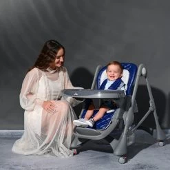 Lorelli Appetito Dark Blue Kinderstoel 101004-2091 -Mini Wereld Verkoop lorelli appetito kinderstoel sfeer2 2