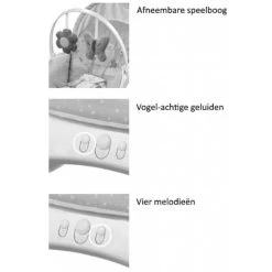 Lorelli Alex Frosty Green Stars Baby Rocker Wipstoel 1011012-2146 -Mini Wereld Verkoop lorelli stars baby rocker 3