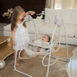 Lorelli Swing Tango String Stars Babyschommel En Wipstoel 1009007-2150 -Mini Wereld Verkoop lorelli swing tango stars babyschommel en wipstoel 1