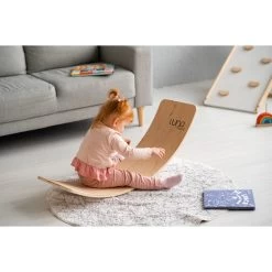 Luna Toys Houten Balansbord Met Zwart Vilt LU-36998 -Mini Wereld Verkoop luna toys houten balansbord sfeer 3