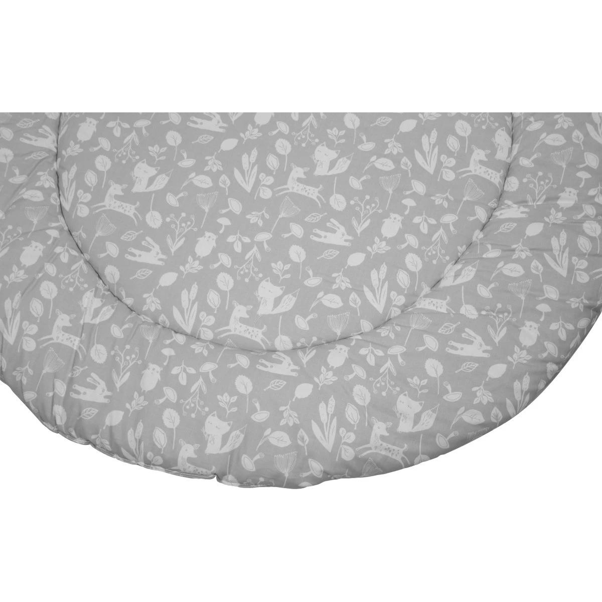 MamaLoes Botanical Dieren Grijs 90 Cm Rond Boxkleed ML020237 - Afbeelding 2