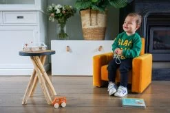 Ding Jamie Velvet Zwart Kinderfauteuil DI-34203 -Mini Wereld Verkoop mamaloes ding jamie 04 5