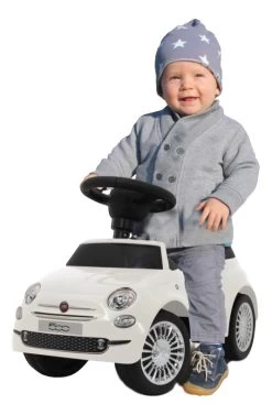 Eco Toys Fiat 500 Wit Loopauto HZ8620 -Mini Wereld Verkoop mamaloes eco toys fiat 500 wit loopauto hz8620 1