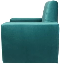 Ding Jamie Velvet Petrol Kinderfauteuil DI-34205 -Mini Wereld Verkoop mamaloes kinderfauteuil velvet turquoise 02k