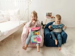 Albero Mio Velvet Roze Kinderfauteuil -Mini Wereld Verkoop mamaloes velvet roze kinderfauteuil 3