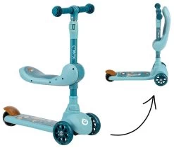 Momi Kiuru Blue 2-in-1 Step/Loopfiets HUBA00036