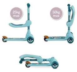 Momi Kiuru Blue 2-in-1 Step/Loopfiets HUBA00036 -Mini Wereld Verkoop momi kiuru blue 2 in 1 step loopfiets huba00034 12