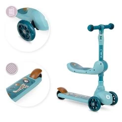 Momi Kiuru Blue 2-in-1 Step/Loopfiets HUBA00036 -Mini Wereld Verkoop momi kiuru blue 2 in 1 step loopfiets huba00034 9